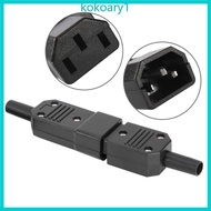 KOKO 5Pcs  3Pin IEC-320 C14 Male C13 Female Plug Adapter for Household Appliances