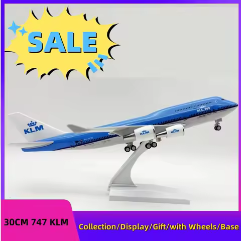 1/250 Scale 30CM 747 Model Airplane KLM Royal Airlines B747 Plane Models Resin Plane Model Building 