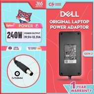 DELL Charger Laptop Adapter 240W Alienware Latitude Inspiron Charger 7.4*5.0MM Gen-2 (19.5V 4.62A) P