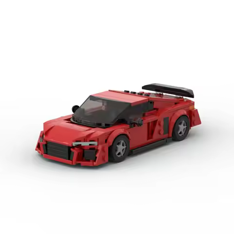 The Audi R8 Supercar GT3 racing block model is compatible with LEGO built-up toys for both sexes for
