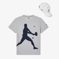 LACOSTE X DJOKOVIC 喬科維奇 灰色款 球衣帽子超值組 US-L號