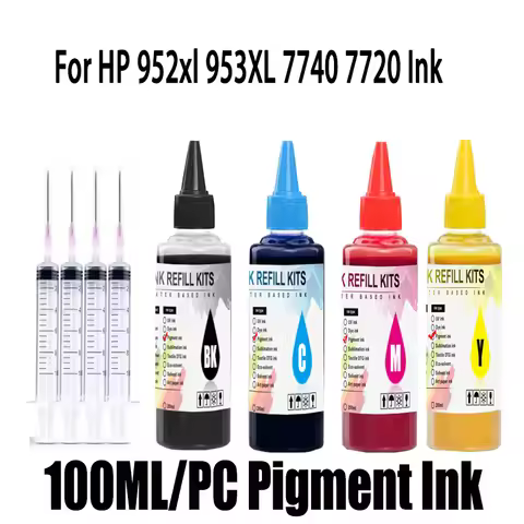 Refill Ink 952 953XL 954 955XL Pigment Ink For HP OfficeJet Pro 7740 8710 8715 8720 8730 8740 8210 8