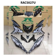 RAPIDO COVER SET Y15ZR V1/V2 EXCITER LIMITED EDITION BLACK COPPER (STICKER TANAM/AIRBRUSH) - RACS002