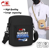 Suzuki Motorbike Lifestyle Unisex Crossbody Bag Small Shoulder Messenger Bag, Two-Wheeler Design Wat