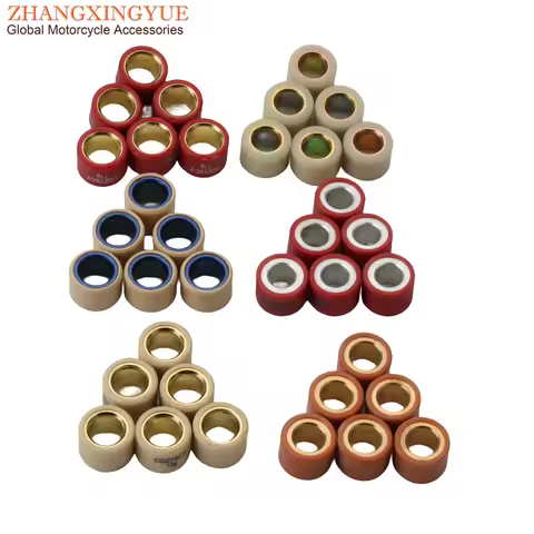 6PC Variator Roller 7g 11g 12g 13g 16g Weights 20x15mm For Keeway Outlook Logik 125cc 150cc 4-Stroke