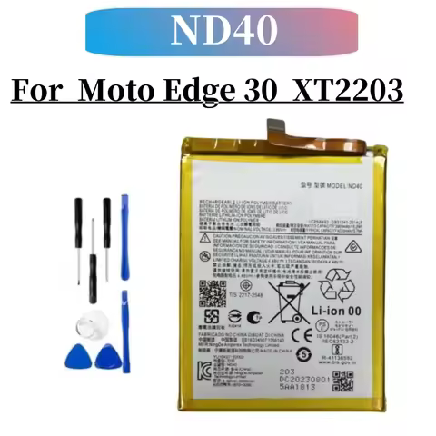 ND40 4000mAh Battery For Motorola Moto Edge 30 XT2203 edge30 Mobile Phone Repl