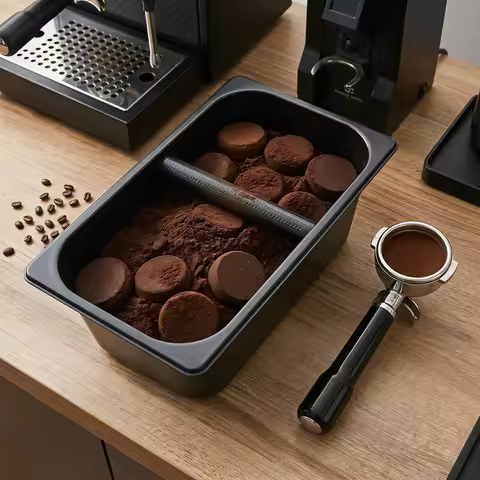 Knock Box Coffee Large Stainless Steel Black Drawer For Ninja Waste Container Storage Bin Dump Box T