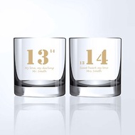 【客製化禮物 】情侶禮物訂製1314威士忌對杯|雕刻