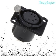 RR XLR Female Plugs Socket Panel Mounted Connector 5-core Gold-plated XLR Connector