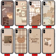 TPU Silicone for Phone case OPPO F21 Pro 5G A96 A75 A75S Cute Brown