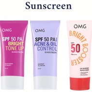 OMG Oh My Glow sunscreen spf 50 bright tone up - OMG facial sunscreen