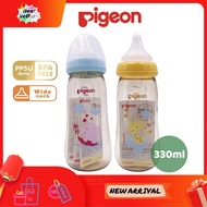 ⭐READY STOCK⭐ Japan Brand  330ml Original Pigeon Wide Neck Bottle PPSU With Anti Colic Peristaltic Teat Nipple Pigeon Botol Susu