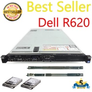 ขาย Server Dell R620 CPU E5-2620x2 HDD SAS600GBx2 SSD500GBx1 RAM64GB RAID H710 PSU Dual Powerx2 รับป