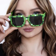 Animation Cosplay Mosaic Pixel Sunglasses Party Show Sunglasses Life Eyewear Pixel Thug Funny E7b4