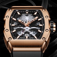 BONEST GATTI Watch Men Mechanical Watch Barrel Automatic Men Wristwatch Light Luxury Fashion Coconut