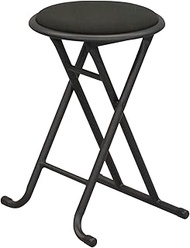 AITECH YSFO-07 BK AIS Folding Chair (No Back), Width 13.2 x Depth 11.8 x Height 18.5 inches (33.5 x 