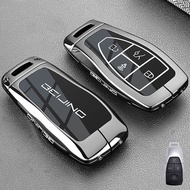 Car Zinc Alloy Key Case For Baic Beijing U5 Plus EU5 U7 BJ40 BJ60 BJ30 BJ80 Pro X7 X55 B30 Offroad K