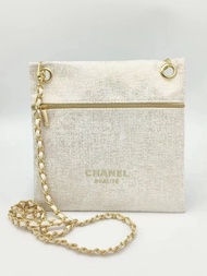 Chanel  VIP 白金化妝包連白皮鏈