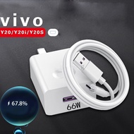 Fast Charger 66W For VIVO Y11/Y12/Y15/Y17/Y71/Y67/Y66 Mobile Phone Data Cable Y81/Y83/Y91/Y15S/Y15A/Y19/Y20/Y20i Fast 66W Charging Micro USB