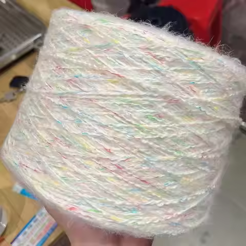 Plush mohair-like Yarn for Knitting Rainbow Color Crocheting Threads Chunky Soft DIY Sweaters Scarfs