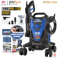 TOMA JAPAN เครื่องฉีดน้ำแรงดันสูง 180 บาร์ 2400 วัตต์ High Pressure Washer เครื่องฉีดน้ำ 4 ล้อเลื่อน