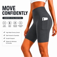 YOGA HIGH WAIST CYCLING SHORTS WITH 2 SIDE POCKET SMALL TO 5XL