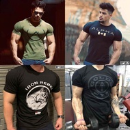 Men's Gym T-Shirt Fitness Gym Casual Tops Musclefit Muscletee Cool