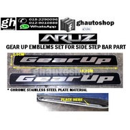 Gear up logo emblems set for Aruz original side step bar part (2pcs)