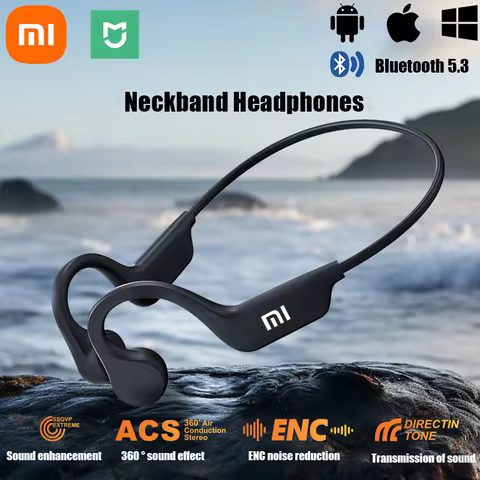 XIAOMI Neckband I18PRO Bluetooth 5.3 Headphones Bone Conduction Sport Earbuds HiFi Sound TWS Earphon