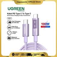 UGREEN CABLE UNO C TO C 100W NYLON 1M 5A 65092