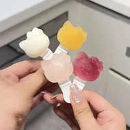 New Product#食品硅胶级HelloKitty同款雪糕模具儿童卡通家庭自制雪糕送雪糕棍11Y