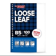 BOSS Loose Leaf B5BIG 100 Sheets POLOS 26 Binder FillingRing B5 Paper Refill Loose Leaf Paper B5 Pap