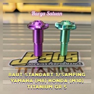 Honda M10(14) Yamaha M8 Side Stand Bolts (12) B Star Titanium Gr 5