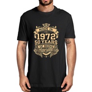 XS-5XL 100% Cotton Made In 1972 50 Years Of Being Awesome 50th Birthday Men's Novelty Oversized T-Sh