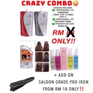 SET PELURUS RAMBUT UBAT REBONDING STRAIGHT HAIR REBONDING CREAM IRON HAIR IRON RAMBUT LURUS MURAH LU