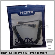 Micro Hdmi Spiral Cable [Type D - Type A]