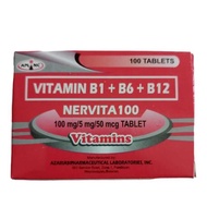 NERVITA / Myrevit-B FORTIS Vitamin B1 B6 B12 100Tablets