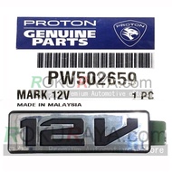 Proton Saga Iswara Original Genuine Parts (MARK 12V) Car Auto Rear Emblem Logo Badge Replacement Spare Part