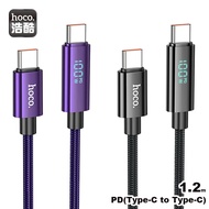 HOCO Hoco.hoco U125 Type-C to Lize 100W Screen Display Charging Cable (Black/Purple) Type C Cable