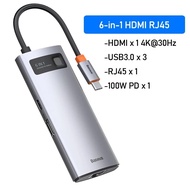 Baseus USB C HUB USB 3.0 3 0 Loại C đa HUB cho MacBook Pro Air Surface Pro 7 USB Ethernet trung tâm