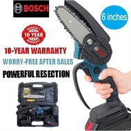 Bosch 6 inch mini Chainsaw cordless Electric Single Hand Saw Woodworking Wireless Logging Saw Rechargeable Chain Saw