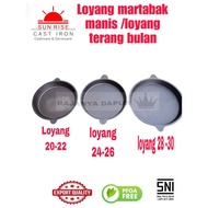Cast iron sunrise sweet martabak pan - Cast iron sunrise moon pan - pure cast iron sweet martabak ca