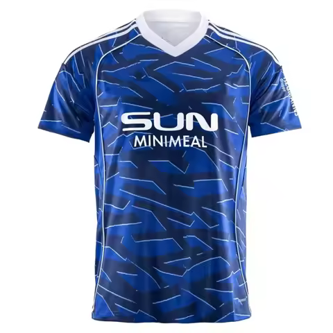 Mens Schalke 04 Home Football T-Shirt Sportwear Training Soccer Uniform Breathable Unisex Jersey Bea