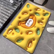 3D Pattern Three-dimensional Floor Mat, Absorbent and Easy To Dry Bathroom Floor Mat, Shower Bathroo