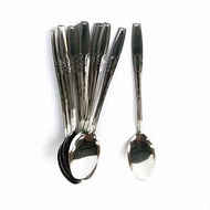 6 PCS Plain Patterned Tablespoons