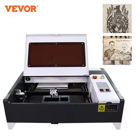 VEVOR 50W Laser Engraver CO2 Laser Engraving Machine 400*400MM M2 Controller Laser Cutting Engraving