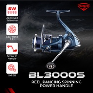 Spinning Fishing Reel Max Drag 5Kg Power Handle BL3000S Galatama Pond Saltwater Sea Ball Bearing 5+1