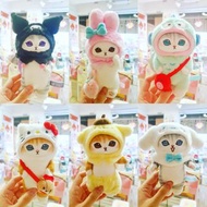 日本 Mofusand貓咪 鯊魚貓 Mofusand x Sanrio characters 公仔吊飾
