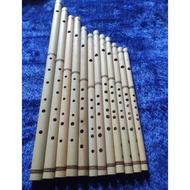 Suling bambu set isi 12