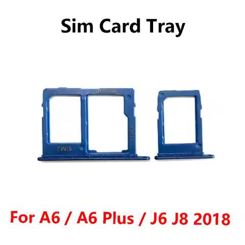 For Samsung Galaxy A6 Plus J6 J8 2018 dual SIM Card Tray Slot Holder Adapter Socket Repair Parts